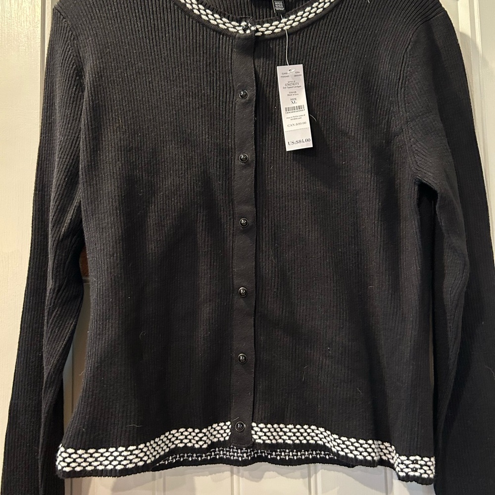 Black and White Women's Sweater